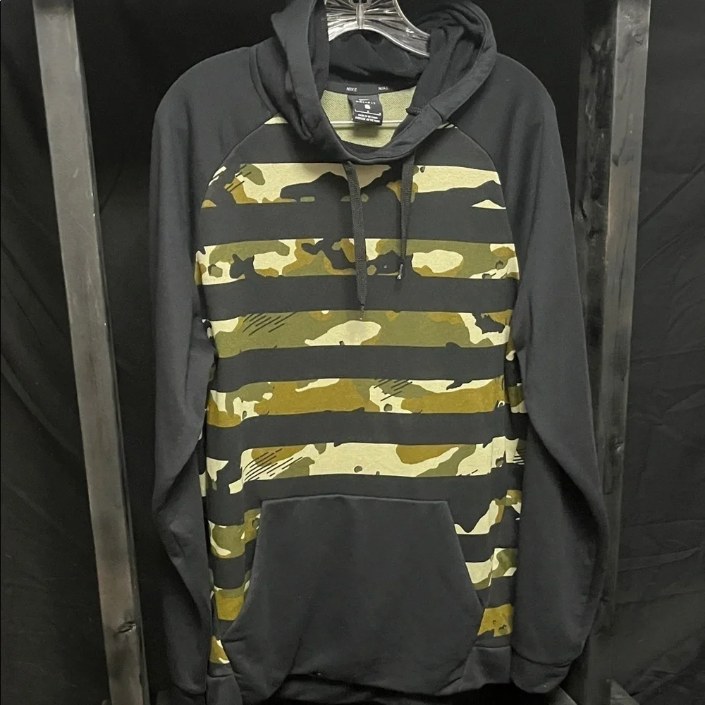 Nike Camouflage and Black Men's Hoodie